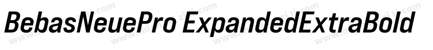 BebasNeuePro ExpandedExtraBold字体转换